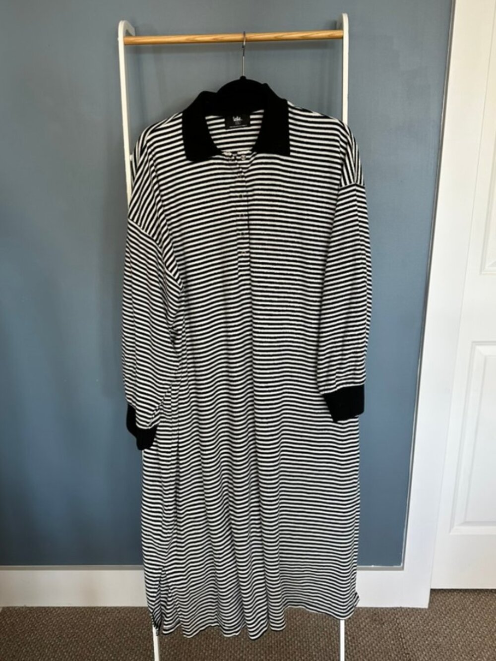 Dressed in Lala Oversize Stripe Polo Dress L/XL